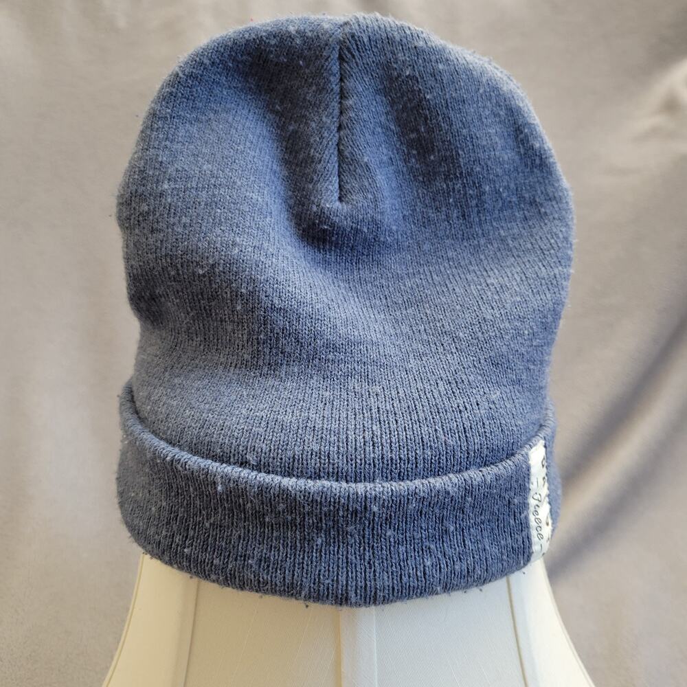 DAKOTA FLEECE Beanie Hat Cap Mens One Size Blue Workwear Logo Warm - Picture 3 of 8